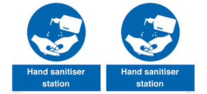 Hand sanitiser station